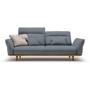 Hülsta Sofa 3-zitsbank Hs.460 Onderstel in walnotenhout, walnotenhouten poten, breedte 208 cm