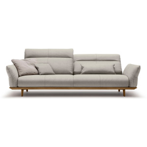 Hülsta Sofa 4-zitsbank Hs.460 Onderstel in walnotenhout, walnotenhouten poten, breedte 248 cm