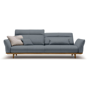 Hülsta Sofa 4-zitsbank Hs.460 Onderstel in walnotenhout, walnotenhouten poten, breedte 248 cm