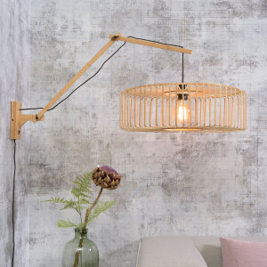 GOOD&MOJO Wandlamp 'Bromo' Large, Bamboe, kleur Naturel