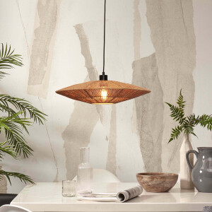 GOOD&MOJO Hanglamp 'Iguazu' Jute, 55cm, kleur Naturel