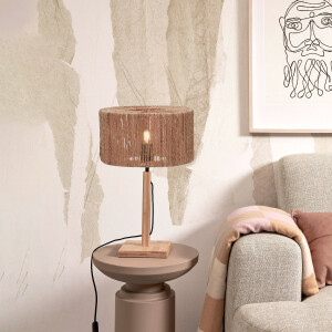 GOOD&MOJO Tafellamp 'Iguazu' Bamboe en jute, 37cm, kleur Naturel