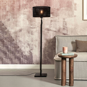 GOOD&MOJO Vloerlamp 'Java' Bamboe, 128cm, kleur Zwart