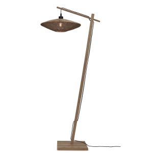 GOOD&MOJO Vloerlamp 'Iguazu' Bamboe en jute, 150cm, kleur Naturel