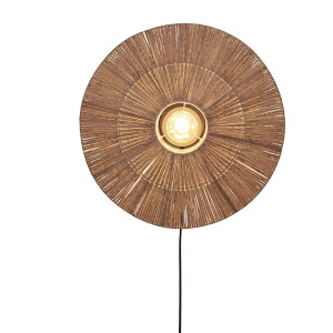 GOOD&MOJO Wandlamp 'Iguazu' Jute, 55cm, kleur Naturel