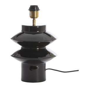 Light & Living Tafellamp 'Petch' 26cm, kleur Zwart (excl. kap)