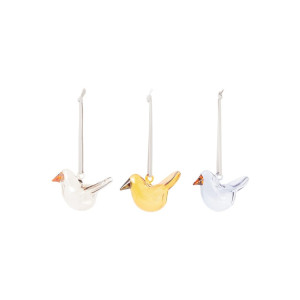 Iittala Mini Birds kersthanger 7 cm set van 3