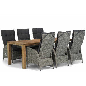 Garden Collections Lincoln/Bristol 220 cm dining tuinset 7-delig