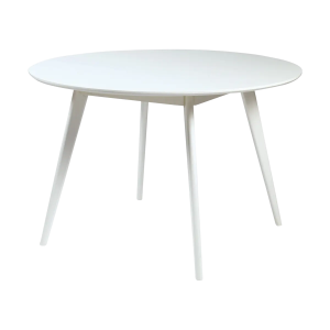 Yumi houten eettafel wit - Ø 115 cm