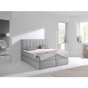 INOSIGN Boxspring Sagres Hoofdbord met 2-kleurige zachte bies en tweekleurige knopen