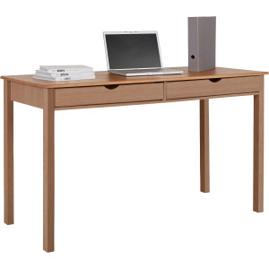 INOSIGN Bureau Gava van massief grenenhout, met praktische verzonken grepen, breedte 140 cm