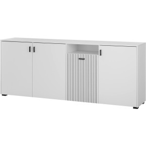 INOSIGN Dressoir Hudson in moderne trendkleur, handgrepen van metaal (zwart), breedte 200 cm