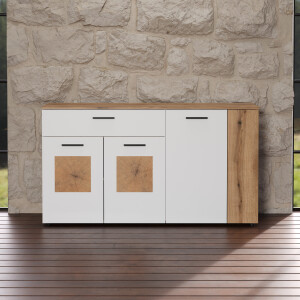 INOSIGN Dressoir Linz Commode met eindhoutapplicaties - kast (B/D/H) 150/42/83 cm (1 stuk)