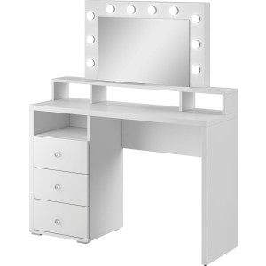 INOSIGN Make-uptafel Diva Kaptafel spiegel met LED-verlichting 3 laden