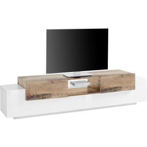 INOSIGN Tv-meubel Coro met 2 kleppen, 2 deuren, 1 glazen plank, breedte 220