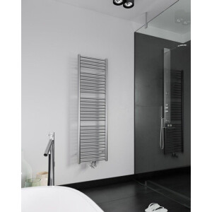 Instamat Inox Straight Handdoekradiator, afm. H 1810 x L 605mm, 6 aansl. ½&apos;&apos;, incl. wandconsoles, gepolijst RVS IS180.60GM01