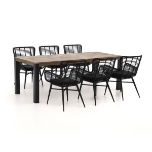 Intenso Asti/ROUGH-S 220cm dining tuinset 7-delig - Laagste prijsgarantie!