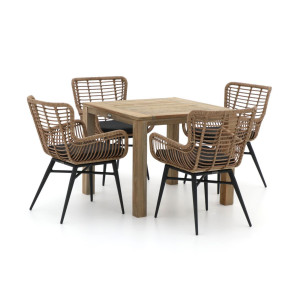 Intenso Asti/ROUGH-S 90cm dining tuinset 5-delig - Laagste prijsgarantie!