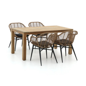 Intenso Azora/ROUGH-S 160cm dining tuinset 5-delig - Laagste prijsgarantie!