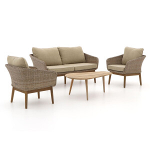 Intenso Borgetto/ROUGH-K stoel-bank loungeset 4-delig - Laagste prijsgarantie!