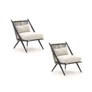 Intenso Brittoli lounge tuinstoelen (2 stuks) - Laagste prijsgarantie!