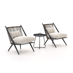 Intenso Brittoli/Pito ø 44cm lounge balkonset 3-delig - Laagste prijsgarantie!