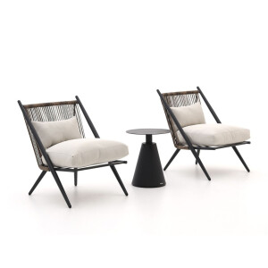 Intenso Brittoli/Tusa ø 42cm lounge balkonset 3-delig - Laagste prijsgarantie!