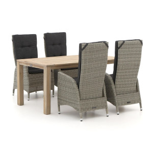 Intenso Fabrizi/ROUGH-S 160cm dining tuinset 5-delig verstelbaar - Laagste prijsgarantie!