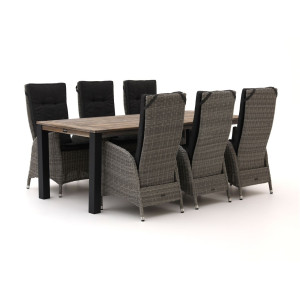 Intenso Fabrizi/ROUGH-S 220cm dining tuinset 7-delig verstelbaar - Laagste prijsgarantie!