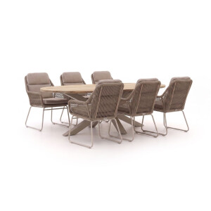 Intenso Isorella/ROUGH-Y Ellips 200cm dining tuinset 7-delig - Laagste prijsgarantie!