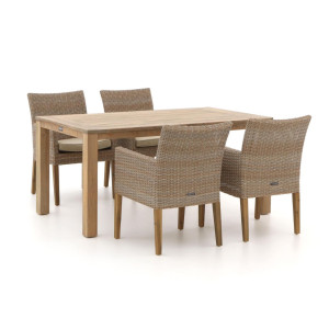 Intenso Lesa/ROUGH-S 160cm dining tuinset 5-delig - Laagste prijsgarantie!