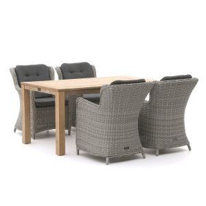 Intenso Milano/ROUGH-S 160cm dining tuinset 5-delig - Laagste prijsgarantie!