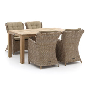 Intenso Milano/ROUGH-S 160cm dining tuinset 5-delig - Laagste prijsgarantie!