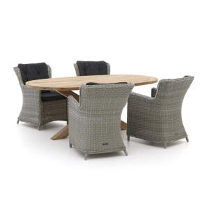 Intenso Milano/ROUGH-Y Ellips 200cm dining tuinset 5-delig - Laagste prijsgarantie!