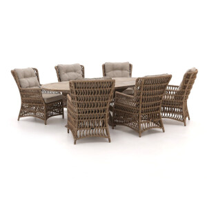 Intenso Milano/ROUGH-Y Ellips 240cm dining-lounge tuinset 7-delig - Laagste prijsgarantie!