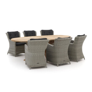 Intenso Milano/ROUGH-Y Ellips 240cm dining tuinset 7-delig - Laagste prijsgarantie!