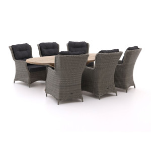 Intenso Milano/ROUGH-Y Ellips 240cm lounge-dining tuinset 7-delig - Laagste prijsgarantie!