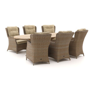 Intenso Milano/ROUGH-Y Ellips 240cm lounge-dining tuinset 7-delig - Laagste prijsgarantie!