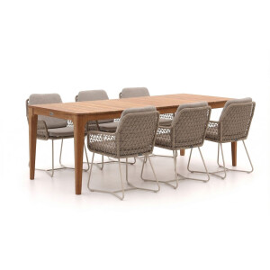 Intenso Trasimeno/Bruca 220cm dining tuinset 7-delig - Laagste prijsgarantie!
