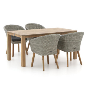 Intenso Tropea/ROUGH-S 160cm dining tuinset 5-delig - Laagste prijsgarantie!
