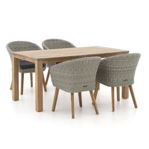 Intenso Tropea/ROUGH-S 160cm dining tuinset 5-delig - Laagste prijsgarantie!