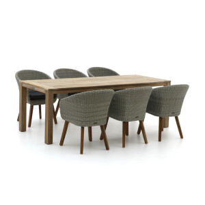 Intenso Tropea/ROUGH-S 220cm dining tuinset 7-delig - Laagste prijsgarantie!