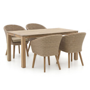 Intenso Tropea/ROUGH-X 180cm dining tuinset 5-delig - Laagste prijsgarantie!