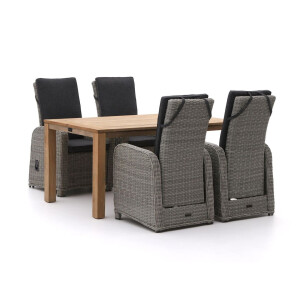 Intenso Umbria/ROUGH-S 160cm dining tuinset 5-delig verstelbaar - Laagste prijsgarantie!