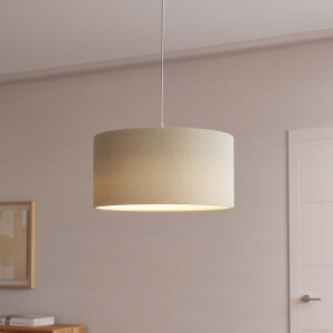 Kave Home Lampenkap 'Nazli' Linnen, ø50cm, kleur Beige