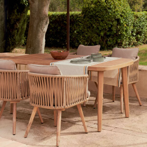 Kave Home Tuintafel 'Maset' Eucalyptushout, 170 x 90cm