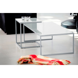 jankurtz Salontafel Classico met metalen sleevoet, in 2 kleuren, afm. (bxdxh): 60x60x36 cm