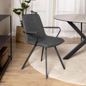 Bendt Eetkamerstoel 'Jarid', kleur Donkergrijs
