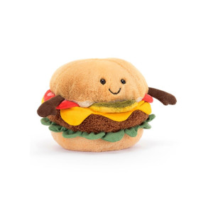 Jellycat Amuseable Burger knuffel 12cm