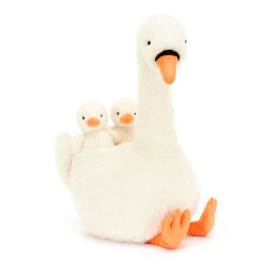 Jellycat Featherful Swan knuffel 39 cm